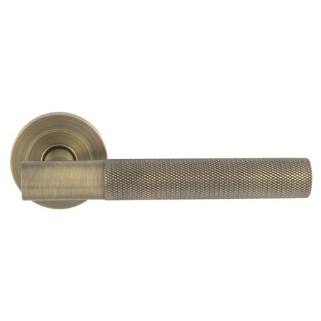 High quality image of Eurospec - Galaxy Lever on Rose - Antique Brass | Sku.SWL1171AB | Trade Door Handles.