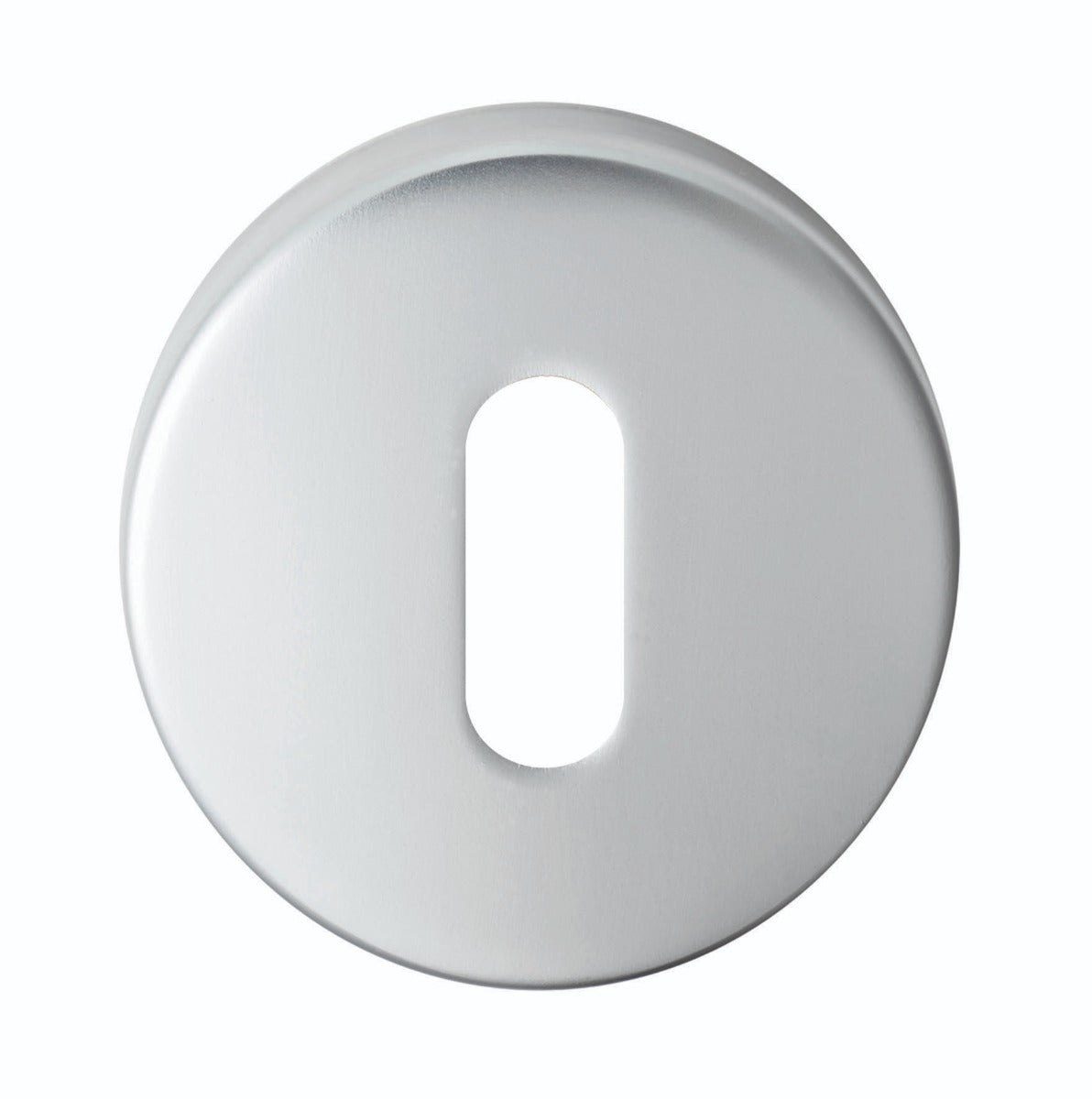 High quality image of Serozzetta - Standard Profile Escutcheon - Satin Chrome | Sku. szc003sc | Trade Door Handles.