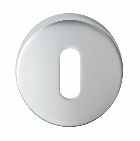 High quality image of Serozzetta - Standard Profile Escutcheon - Satin Chrome | Sku. szc003sc | Trade Door Handles.