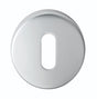 High quality image of Serozzetta - Standard Profile Escutcheon - Satin Chrome | Sku. szc003sc | Trade Door Handles.