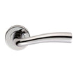 High quality image of Serozzetta - Cinco Lever on Round Rose - Polished Chrome | Sku. szc050cp | Trade Door Handles.