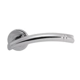 High quality image of Serozzetta - Cuarenta Lever on Round Rose - Polished Chrome | Sku. szc340cp | Trade Door Handles.