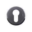 High quality image of Serozzetta - Euro Profile Escutcheon - Black Nickel | Sku. szm001bn | Trade Door Handles.