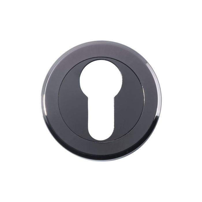 High quality image of Serozzetta - Euro Profile Escutcheon - Black Nickel | Sku. szm001bn | Trade Door Handles.