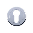 High quality image of Serozzetta - Euro Profile Escutcheon - Polished Chrome | Sku. szm001cp | Trade Door Handles.