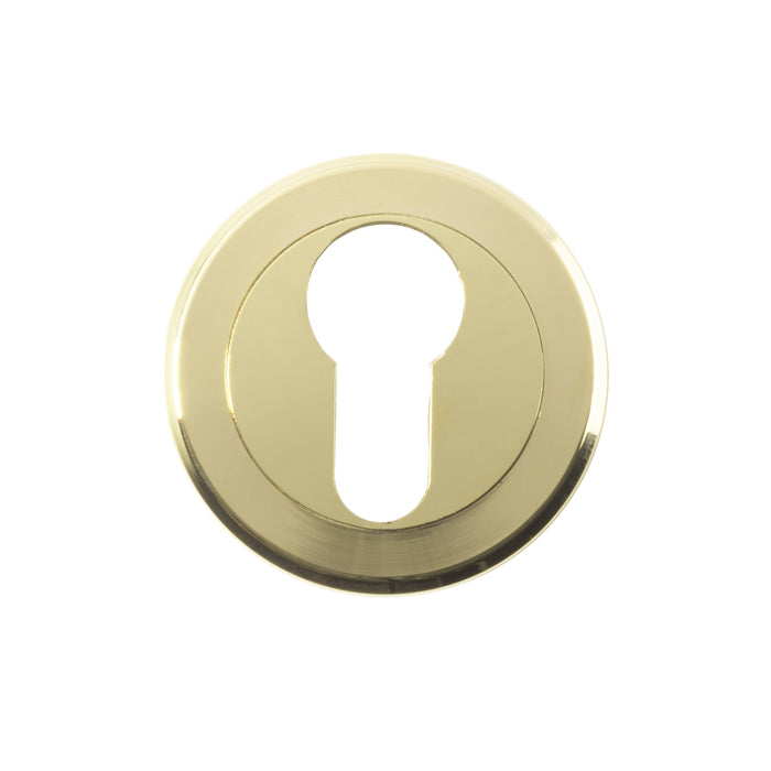 High quality image of Serozzetta - Euro Profile Escutcheon - Stainless Brass | Sku. szm001pvd | Trade Door Handles.