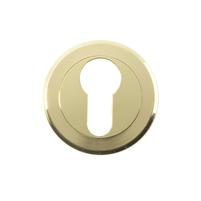 High quality image of Serozzetta - Euro Profile Escutcheon - Stainless Brass | Sku. szm001pvd | Trade Door Handles.