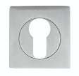 High quality image of Serozzetta - Square Euro Profile Escutcheon - Satin Chrome | Sku. szm001sqsc | Trade Door Handles.