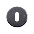 High quality image of Serozzetta - Standard Profile Escutcheon - Black Nickel | Sku. szm003bn | Trade Door Handles.