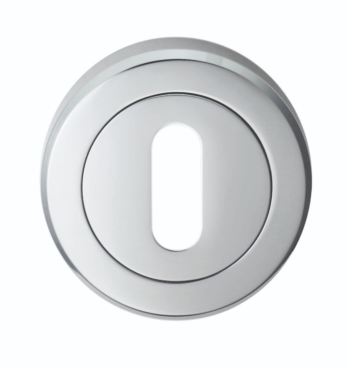 High quality image of Serozzetta - Standard Profile Escutcheon - Polished Chrome | Sku. szm003cp | Trade Door Handles.