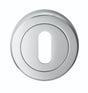 High quality image of Serozzetta - Standard Profile Escutcheon - Polished Chrome | Sku. szm003cp | Trade Door Handles.