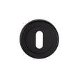 High quality image of Serozzetta - Standard Profile Escutcheon - Matt Black | Sku. szm003mb | Trade Door Handles.