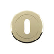 High quality image of Serozzetta - Standard Profile Escutcheon - Stainless Brass | Sku. szm003pvd | Trade Door Handles.