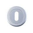High quality image of Serozzetta - Standard Profile Escutcheon - Satin Chrome | Sku. szm003sc | Trade Door Handles.