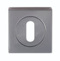 High quality image of Serozzetta - Square Standard Lock Profile Escutcheon - Black Nickel | Sku. szm003sqbn | Trade Door Handles.