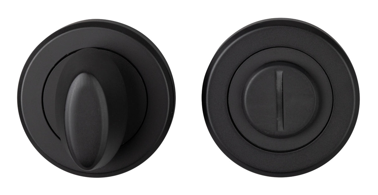 High quality image of Serozzetta - Turn and Release - Matt Black | Sku. szm004mb | Trade Door Handles.
