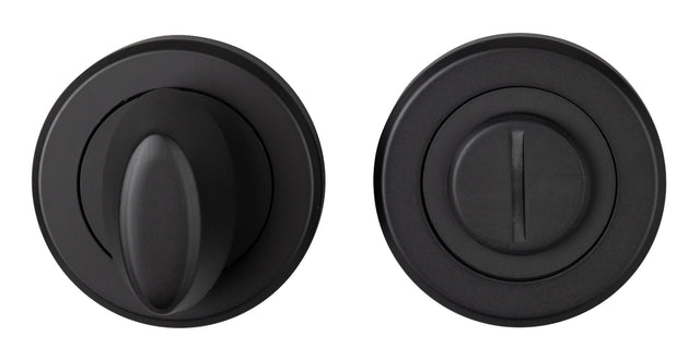 High quality image of Serozzetta - Turn and Release - Matt Black | Sku. szm004mb | Trade Door Handles.