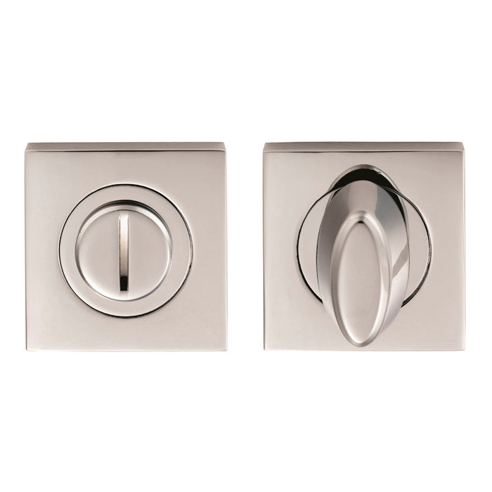 High quality image of Serozzetta - Square Turn and Release - Polished Chrome | Sku. szm004sqcp | Trade Door Handles.
