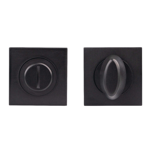 High quality image of Carlisle Brass - Serozzetta Square Turn and Release - Matt Black | Sku. szm004sqmb | Trade Door Handles.