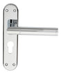 High quality image of Serozzetta - Scope Lever on Euro Lock Backplate - Polished Chrome | Sku. szm044ycp | Trade Door Handles.