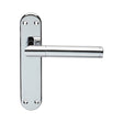 High quality image of Serozzetta - Scope Lever on Latch Backplate - Polished Chrome | Sku. szm045cp | Trade Door Handles.