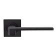 High quality image of Serozzetta - Equi Lever on Square Rose - Matt Black | Sku. szm370mb | Trade Door Handles.