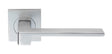 High quality image of Serozzetta - Equi Lever on Square Rose - Satin Chrome | Sku. szm370sc | Trade Door Handles.