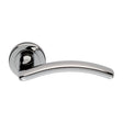 High quality image of Serozzetta - Design Lever on Round Rose - Polished Chrome | Sku. szm380cp | Trade Door Handles.