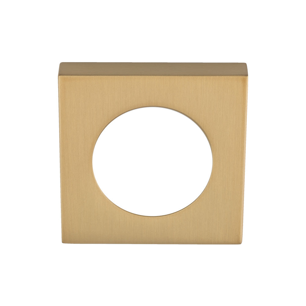 High quality image of Serozzetta - Square Outer Rose Cover Pack - Satin Brass | Sku. szmrsqsb | available to order from Trade Door Handles in Kendal.