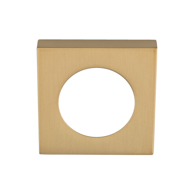 High quality image of Serozzetta - Square Outer Rose Cover Pack - Satin Brass | Sku. szmrsqsb | available to order from Trade Door Handles in Kendal.