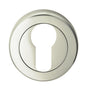 High quality image of Serozzetta - Euro Profile Escutcheon - Polished Nickel | Sku. szr001pn | Trade Door Handles.