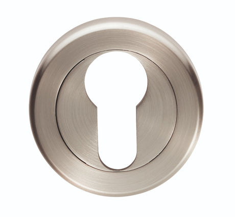 High quality image of Serozzetta - Euro Profile Escutcheon Satin Nickel - Satin Nickel | Sku. szr001sn | Trade Door Handles.