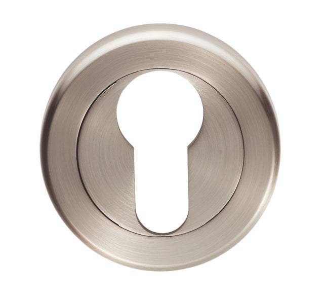 High quality image of Serozzetta - Euro Profile Escutcheon Satin Nickel - Satin Nickel | Sku. szr001sn | Trade Door Handles.