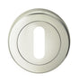 High quality image of Serozzetta - Standard Lock Profile Escutcheon - Polished Nickel | Sku. szr002pn | Trade Door Handles.