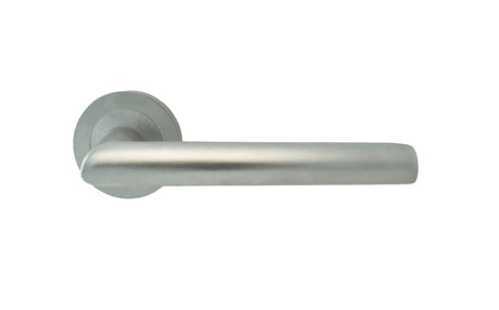High quality image of Serozzetta - Morado Lever on Rose - Satin Chrome | Sku. szs060sc | Trade Door Handles.