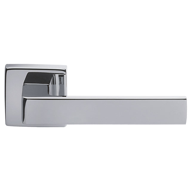 High quality image of Manital - Techna Lever on Square Rose - Polished Chrome | Sku. tc5cp | Trade Door Handles.