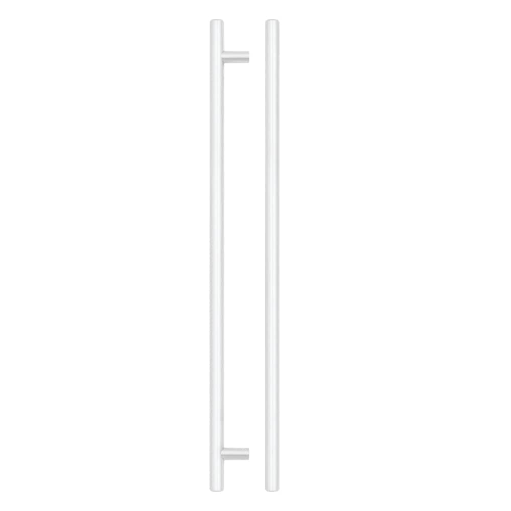 TOP Drawer Fittings Cabinet Hardware White TDF - T Bar Cabinet handle 320mm CTC, 380mm Total length Matt White Finish