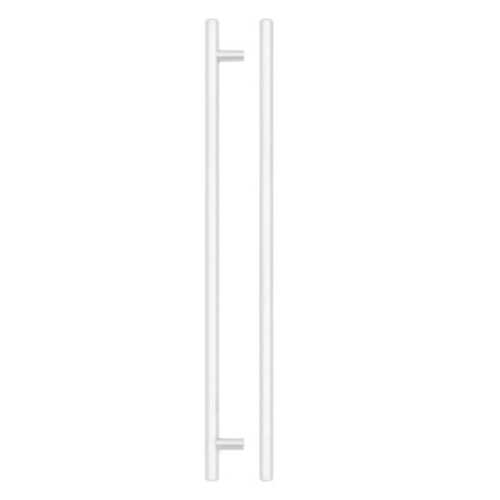 TOP Drawer Fittings Cabinet Hardware White TDF - T Bar Cabinet handle 320mm CTC, 380mm Total length Matt White Finish