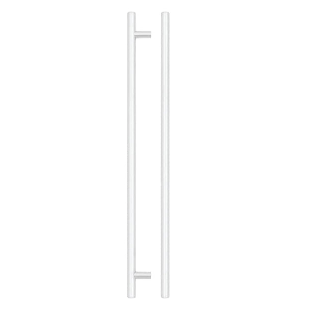 TOP Drawer Fittings Cabinet Hardware White TDF - T Bar Cabinet handle 320mm CTC, 380mm Total length Matt White Finish