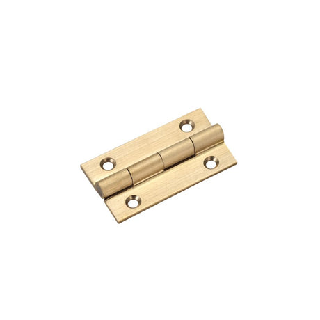 High quality image of the TOP Drawer Fittings - Solid Drawn Brass Butt Hinge - 38 x 22 x 1.3mm - Satin Chrome | Sku. tdf100sb | available to order from Trade Door Handles.