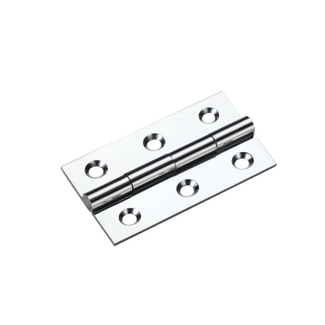 High quality image of the TOP Drawer Fittings - Solid Drawn Brass Butt Hinge - 50 x 28 x 1.5mm - Polished Chrome | Sku. tdf105cp | available to order from Trade Door Handles.