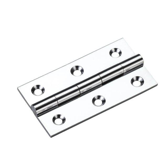 High quality image of the TOP Drawer Fittings - Solid Drawn Brass Butt Hinge - 64 x 35 x 2mm - Polished Chrome | Sku. tdf110cp | available to order from Trade Door Handles.