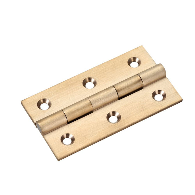 High quality image of the TOP Drawer Fittings - Solid Drawn Brass Butt Hinge - 64 x 35 x 2mm - Satin Chrome | Sku. tdf110sb | available to order from Trade Door Handles.