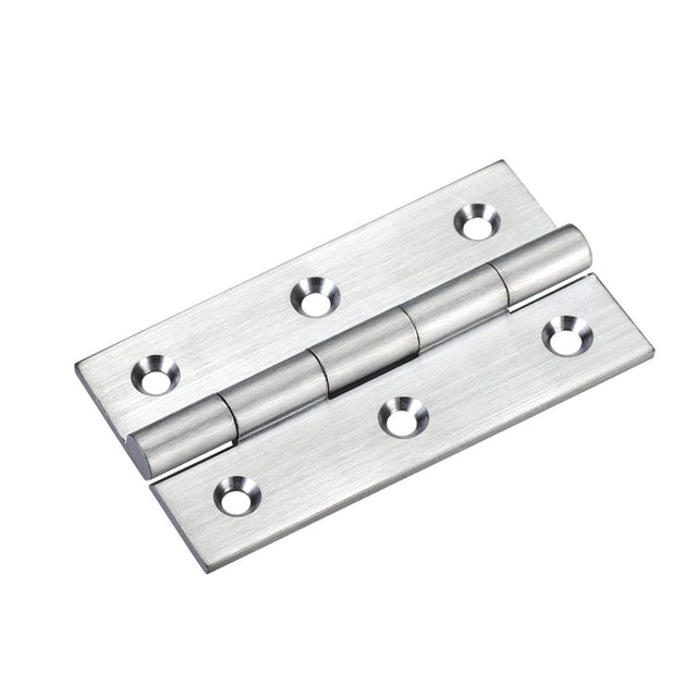 High quality image of the TOP Drawer Fittings - Solid Drawn Brass Butt Hinge - 64 x 35 x 2mm - Satin Chrome | Sku. tdf110sc | available to order from Trade Door Handles.