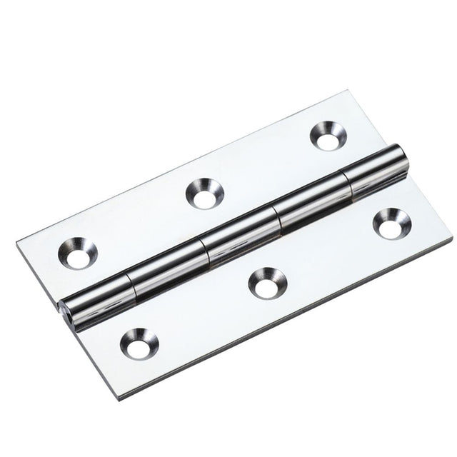 High quality image of the TOP Drawer Fittings - Solid Drawn Brass Butt Hinge - 75 x 41 x 2mm - Polished Chrome | Sku. tdf115cp | available to order from Trade Door Handles.