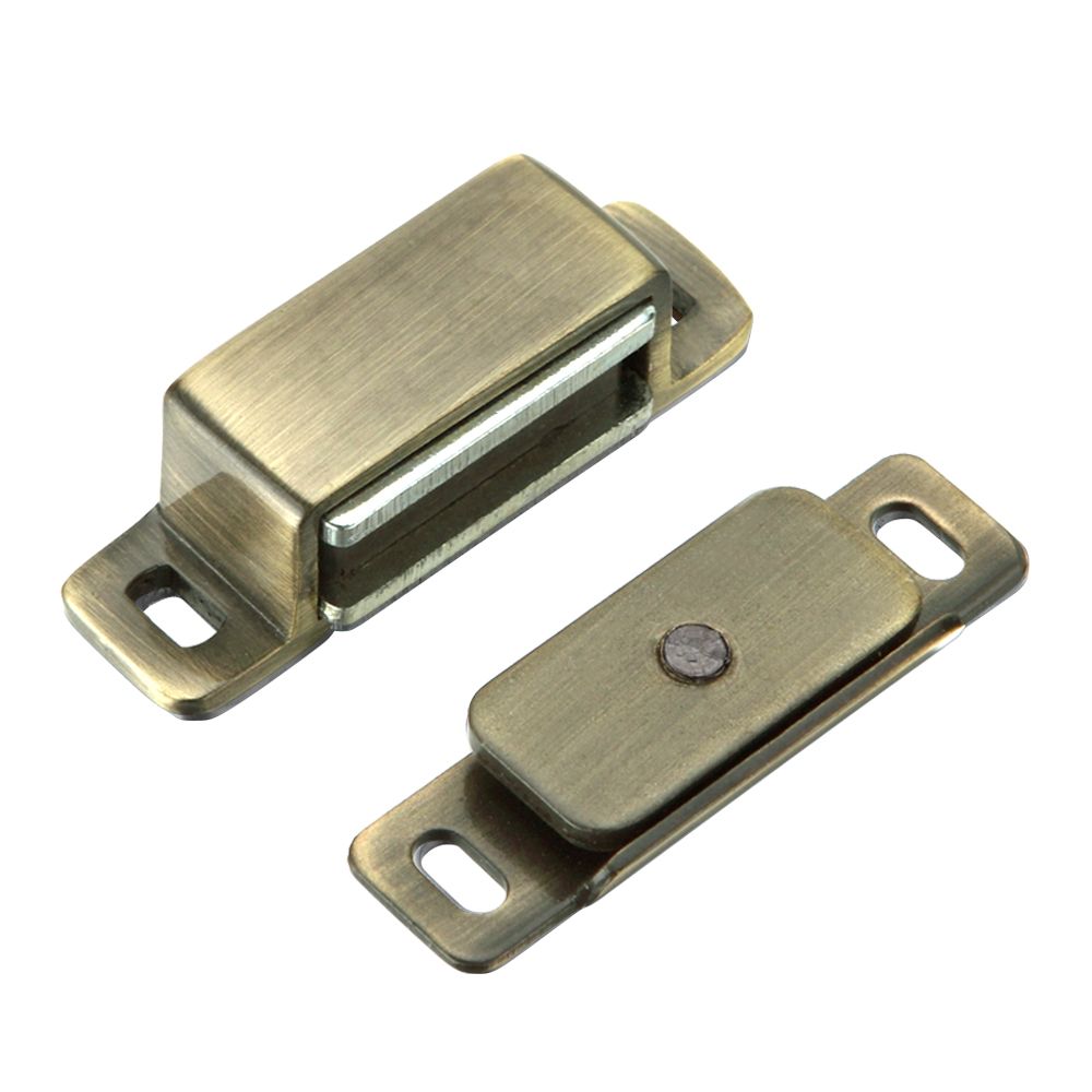 High quality image of the TOP Drawer Fittings - Magnetic Catch - Brass | Sku. tdfmc1bz | available to order from Trade Door Handles.
