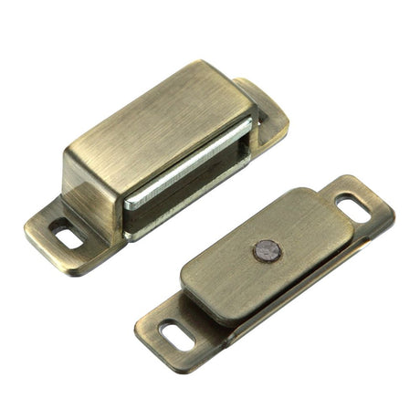 High quality image of the TOP Drawer Fittings - Magnetic Catch - Brass | Sku. tdfmc1bz | available to order from Trade Door Handles.
