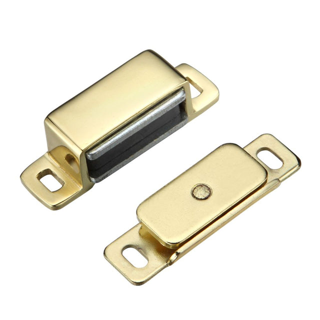 High quality image of the TOP Drawer Fittings - Magnetic Catch - Electro Brass | Sku. tdfmc1eb | available to order from Trade Door Handles.