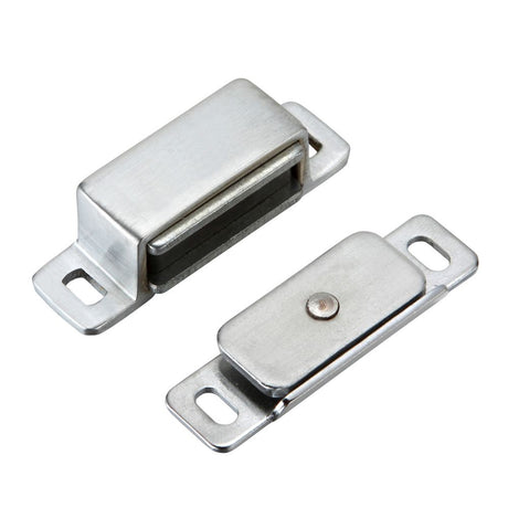 High quality image of the TOP Drawer Fittings - Magnetic Catch - Satin Chrome | Sku. tdfmc1sc | available to order from Trade Door Handles.