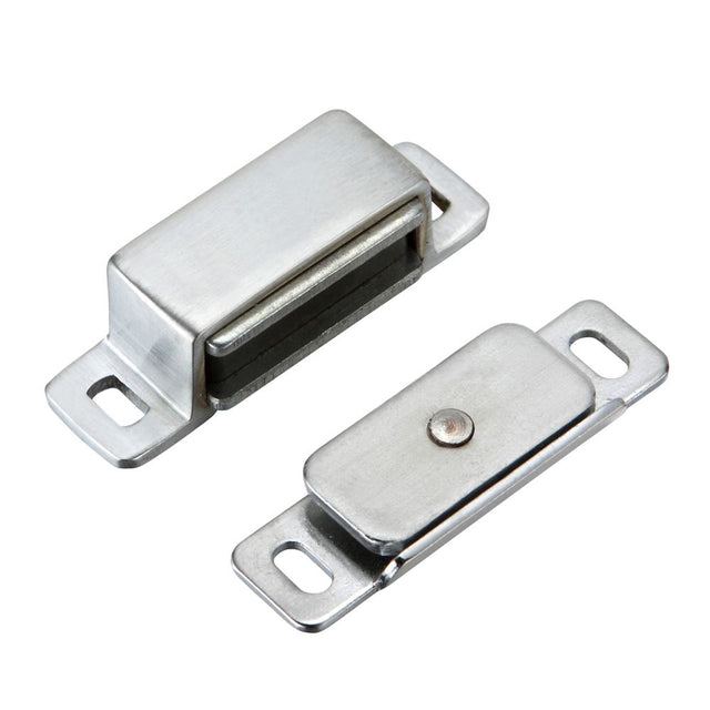 High quality image of the TOP Drawer Fittings - Magnetic Catch - Satin Chrome | Sku. tdfmc1sc | available to order from Trade Door Handles.